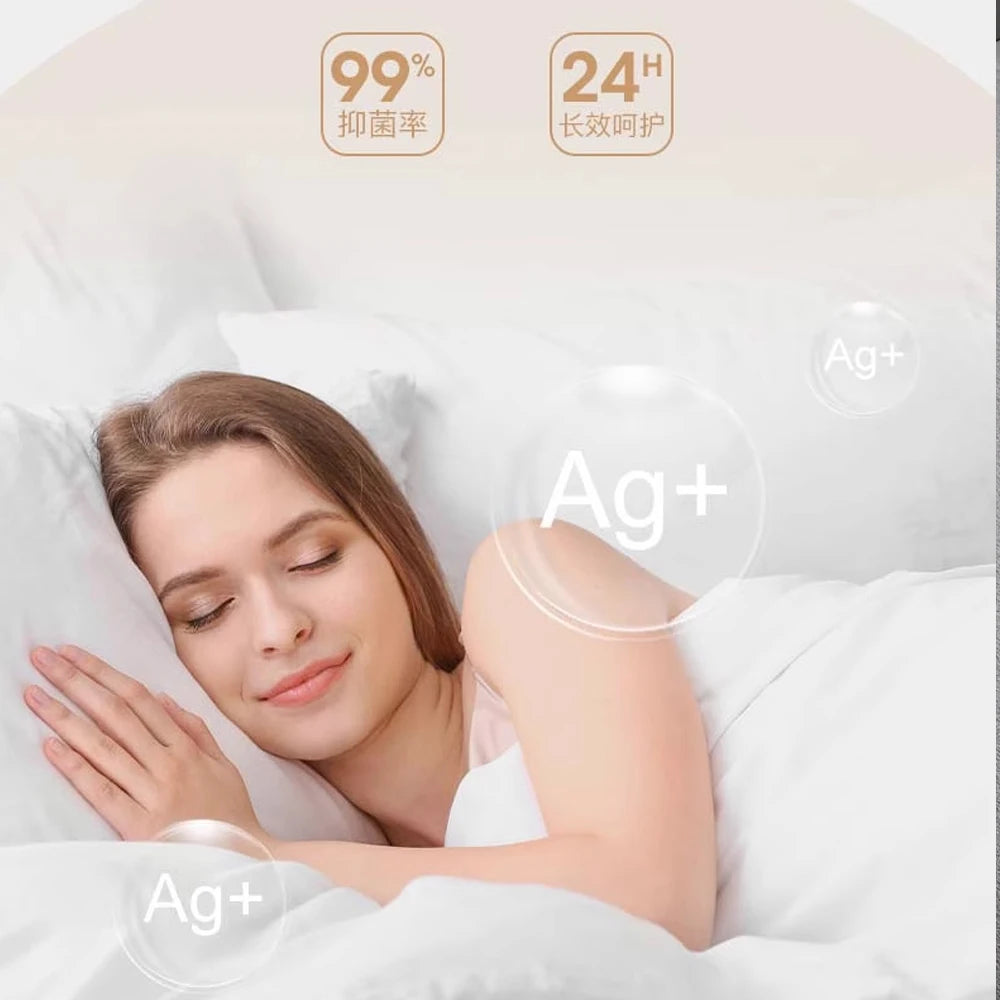 Sondeson Luxury White 100% Goose Down Pillow Down-proof Queen King 100% Cotton Bedding 3D Style