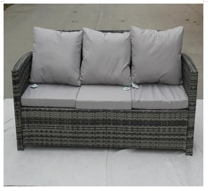 6 Pieces Modern Wicker Rattan Outdoor Patio Furniture Sets Garden Sofa Garden Sets