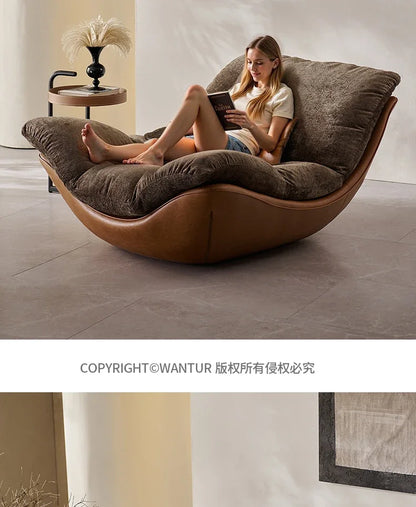 Hot sales Luxury Curved Couch Living Room Single Lazy Boneless Living Room Sofas Modern Living Room Furniture