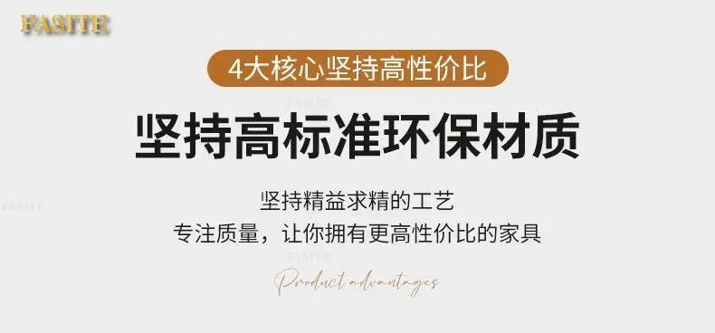 Italian light luxury leather sofa modern high-end straight row villa large flat floor