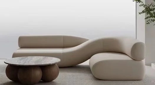 Canapé moderne de luxe en velours, tissu de villa, canapé double pour salon, design personnalisable, mobilier de salon.