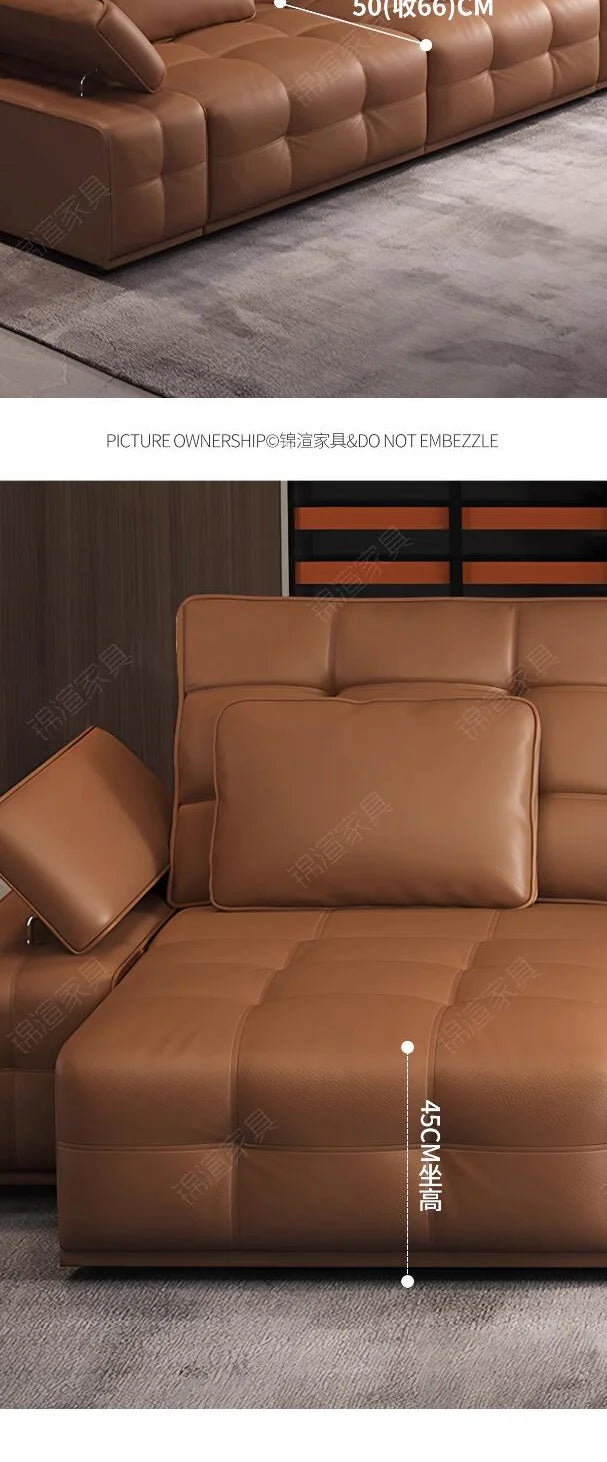 Extendable Modern Electric Recliner Sofa Nordic Designer Electric Recliner Sofa Oversized Lazy Bankstel Woonkamer Furniture