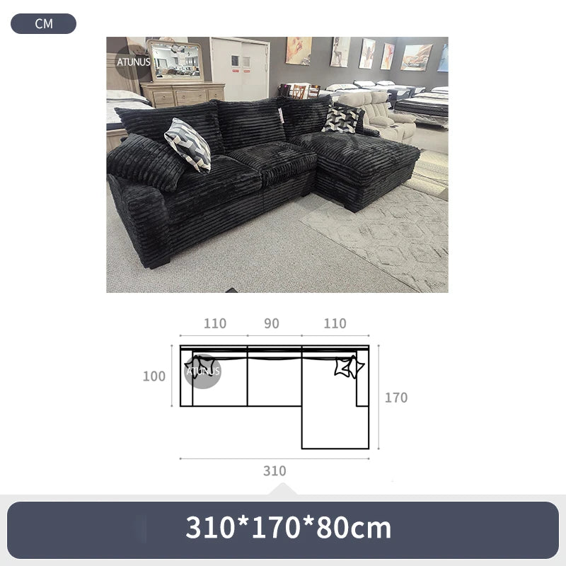 Vacuum Packaging Combination Sofa Luxury Living Room Baiyun Sofa Modular Compression Sofa Set Furniture