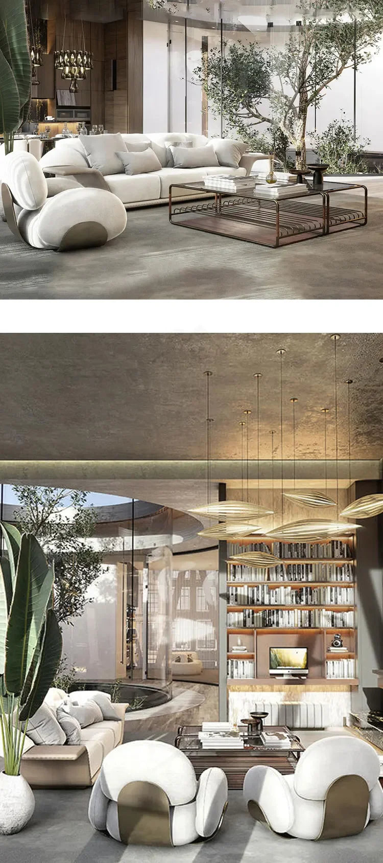 F Designer creative cream wind lamb wool leisure recliner small apartment bedroom makeup single sofa chair