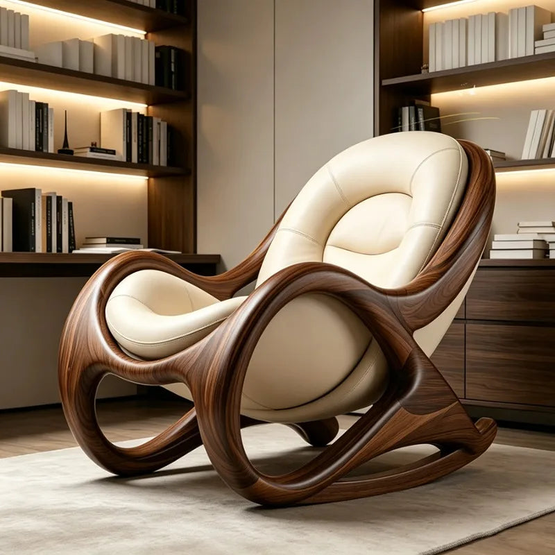 Beauty Armrest Lounge Chair Luxury Designer Art Wooden Salon Living Room Chairs Bauhaus Reading Sillones De Sala Home Furniture