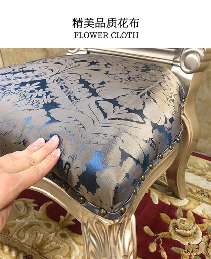 A07 French solid wood dining table and chair combination luxury carved dining table household rectangle