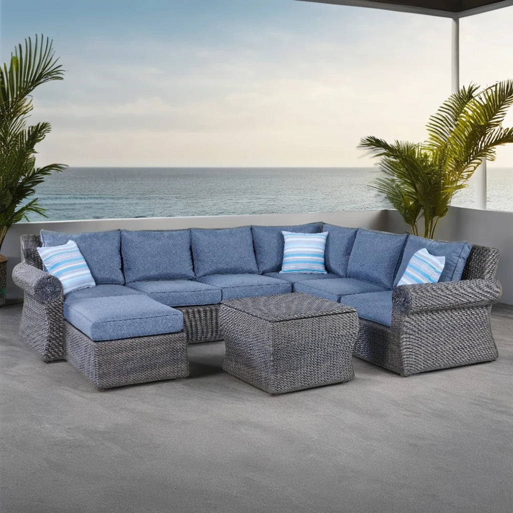 High Quality Furniture Rattan Wicker Outdoor Outdoor Furniture Garden Sectional Sofa  Outdoor Furniture