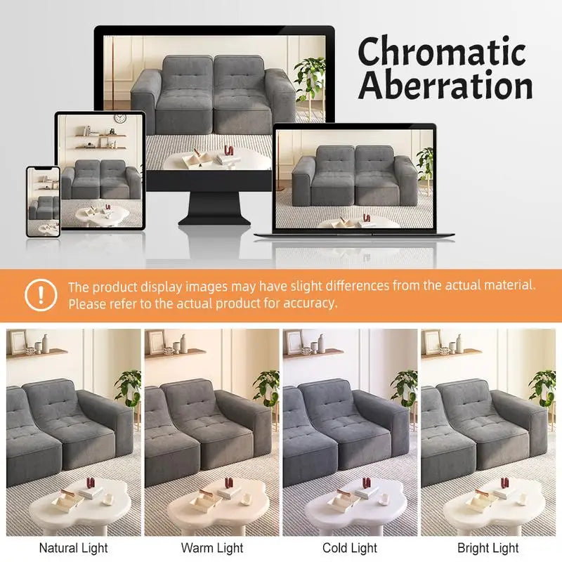 Modern Sparkling Chenille Fabric 83.6 Inch Modular 3-Seater Sectional Sofa Tufted Design Deep Seat Couch Ideal Divano Soggiorno