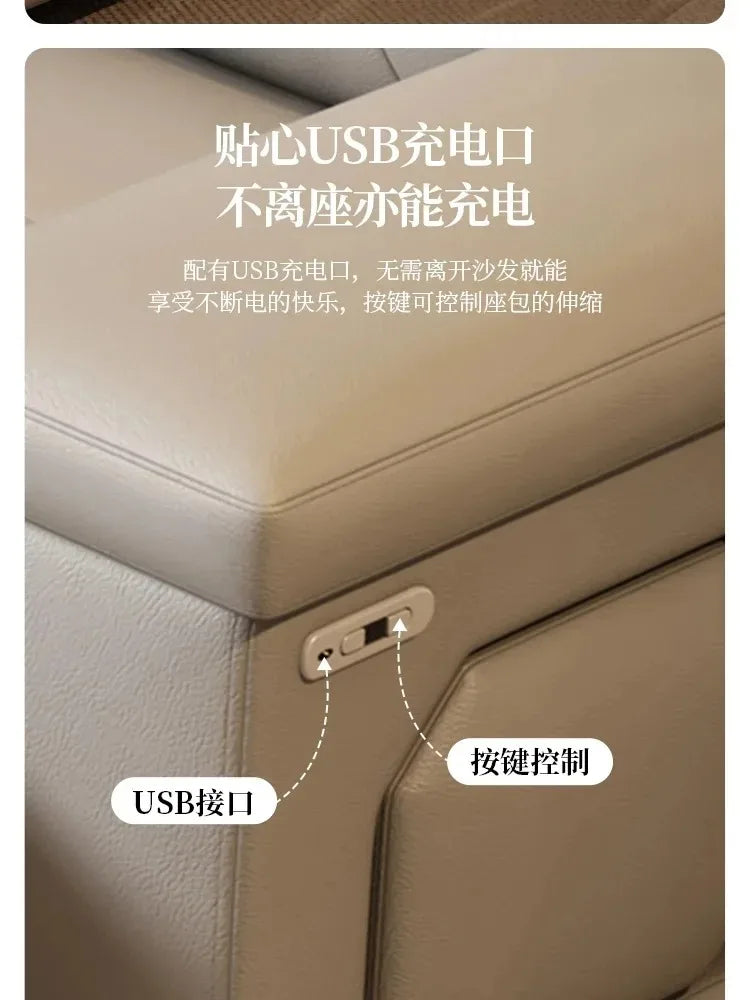 Water Proof Living Room Sofa Armrest Electric Lounges Bedroom Living Room Sofas Recliner Luxury Divano Adhd Home Furniture