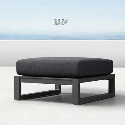 Outdoor Aluminum Alloy Sofa Four Piece Set,Terrace Garden Bar Waterproof Sofa Furniture Set outdoor furniture set sectional sofa