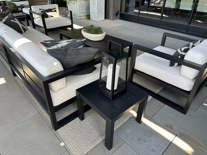 Chinese Factory Wholesale Outdoor Courtyard Terrace Aluminum Sofa Tea Table Combination Outdoor Garden Sofa Furniture