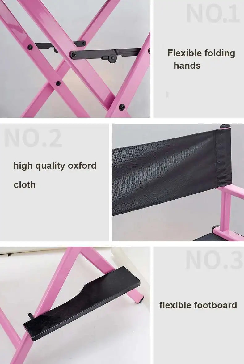 Outdoor Modern Portable All Aluminium Lounge Chair with Headrest - Portable Makeup Artist/Beach Chair Bar Office Makeup Chair