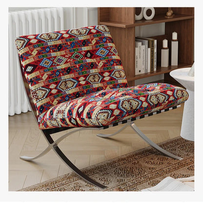 LL Stainless Steel Relaxing Chair Sturdy and Durable Single-person Sofa Chair Modern Leisure Chair Luxury Living Room Furniture