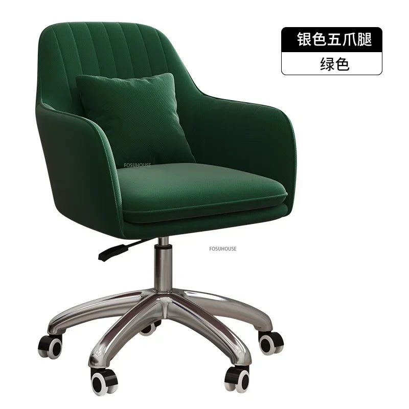 Comfortable Back Lift Swivel computer Chair for Office Furniture Leisure Creative pink gaming chair Modern pink Office Chairs Z