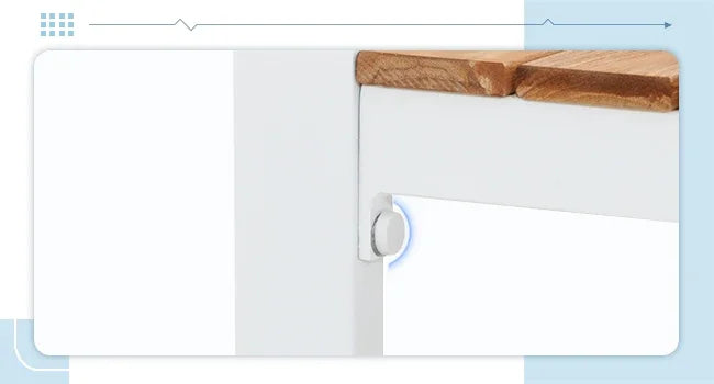 Patio Furniture Set 5 Pieces with Teak Coffee Table & Cushion, Outdoor Patio Furniture Sectional Patio Sofa