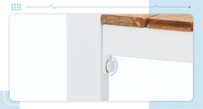 Patio Furniture Set 5 Pieces with Teak Coffee Table & Cushion, Outdoor Patio Furniture Sectional Patio Sofa