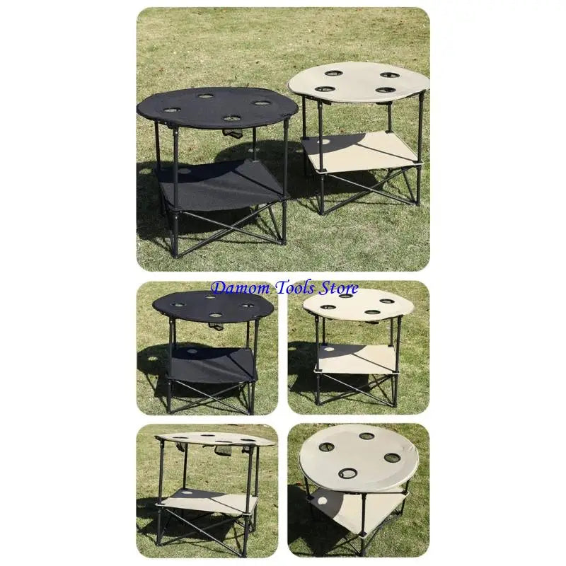 57BE Portable Plastic Folding Table Quick Assembly Water Resistant for Outdoor Use