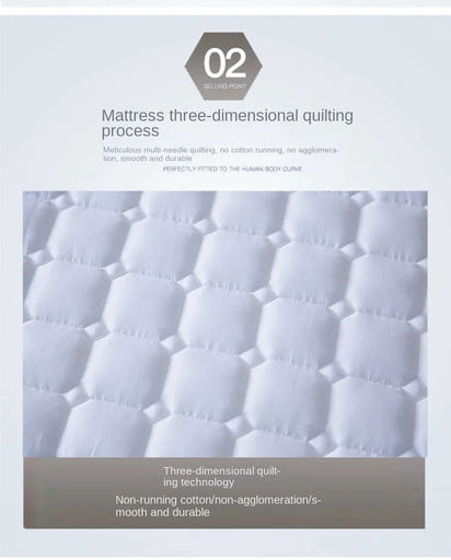 Antibacterial Cotton Mattress Non-Slip Mat Hotel Thin Mattress Protective Pad Student Dormitory Bed Cotton-Padded Breathable