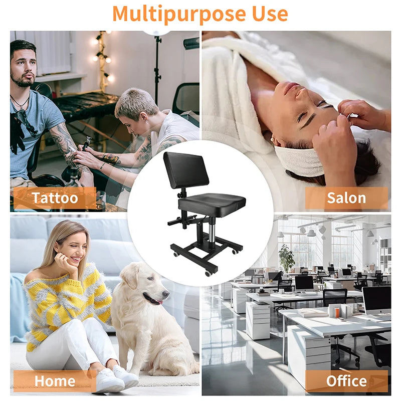 TAIDU 2025 Newest Multi Functional Tattoo Bench Air Pressure Lifting  Back Adjustable Tattoo Chair Steel Frame Salon Chairs