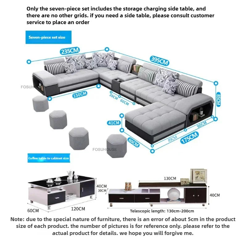 Nordic Fabric Living Room Sofas Combination Modern Apartment Single Sofas for Living Room Furniture Creative Corner Sofa v
