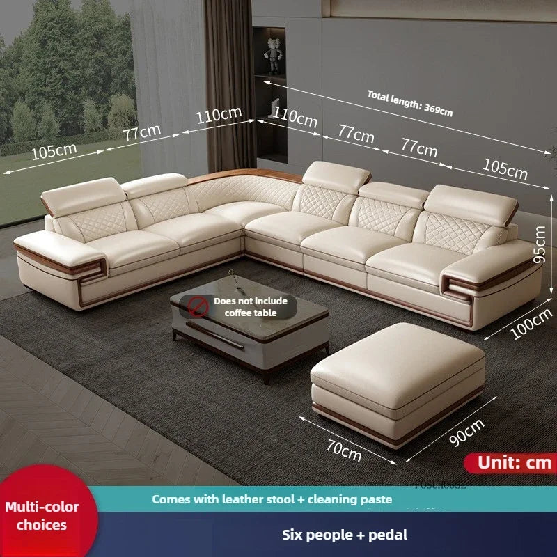 Light Luxury Living Room Sofas Villa Comfortable Italian Style Design Modularity Sofas Recliner Sofas for Living Room Furniture