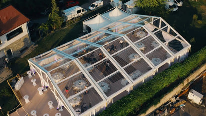 500 People Outdoor Tent Aluminum Frame Heavy Duty Commercial Large Luxury White Marquee Wedding Party Structure Tents for Event