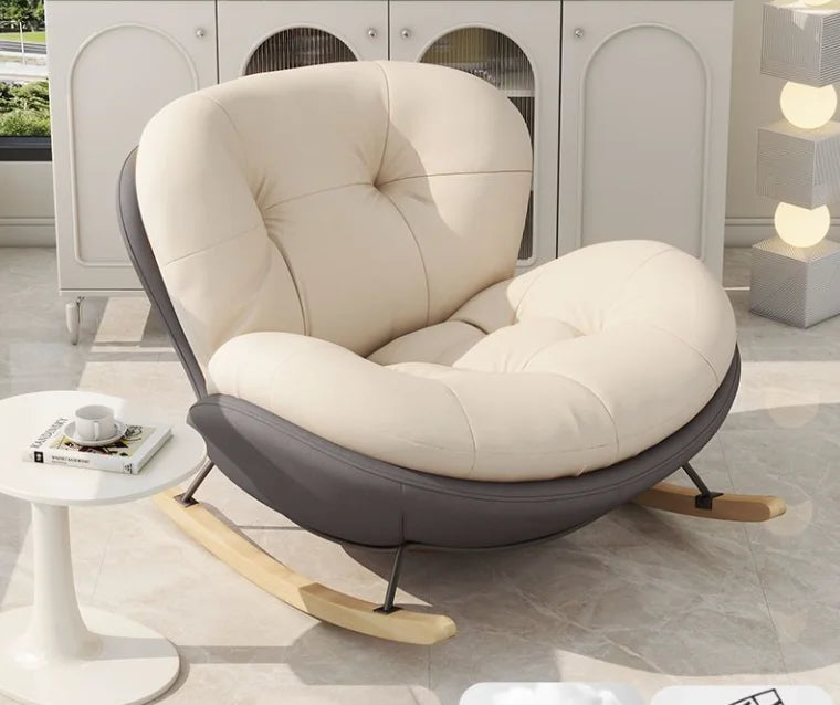 Snail Rocking Chair Large Living Room Chairs Lounge Rocking Nordic Chairs Luxury Modern Throne Ergonomic Sofa Home Furniture