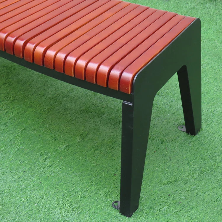 Mode belle chaise longue banc de parc public centre commercial banc en bois