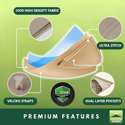 Custom Fit Replacement Canopy Top Cover for 8' x 5' Grill Gazebo – Durable and Weather-Resistant