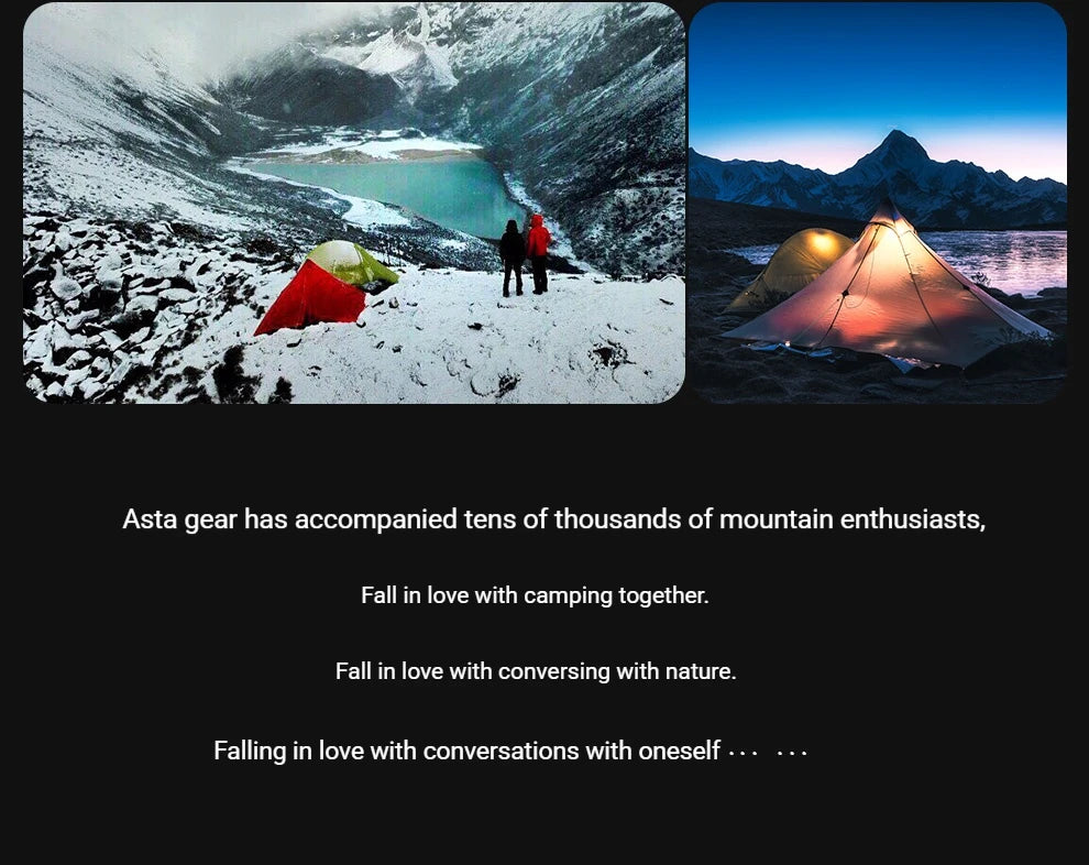 2 Person Ultralight Backpacking Tent Waterproof 3000mm 10D Nylon Double Layer Windproof Tent Camping Hiking Trekking Outdoor