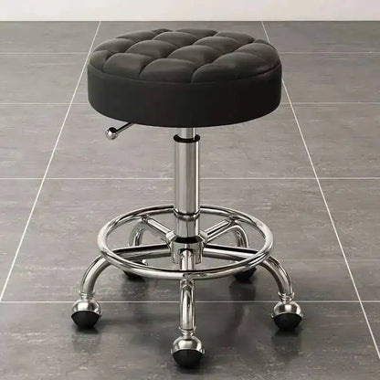 Barber Hairdressing Salon Chairs Gold Beauty Makeup Chair Furniture Office Desk Stool With Wheels Swivel Lifting Round Stools