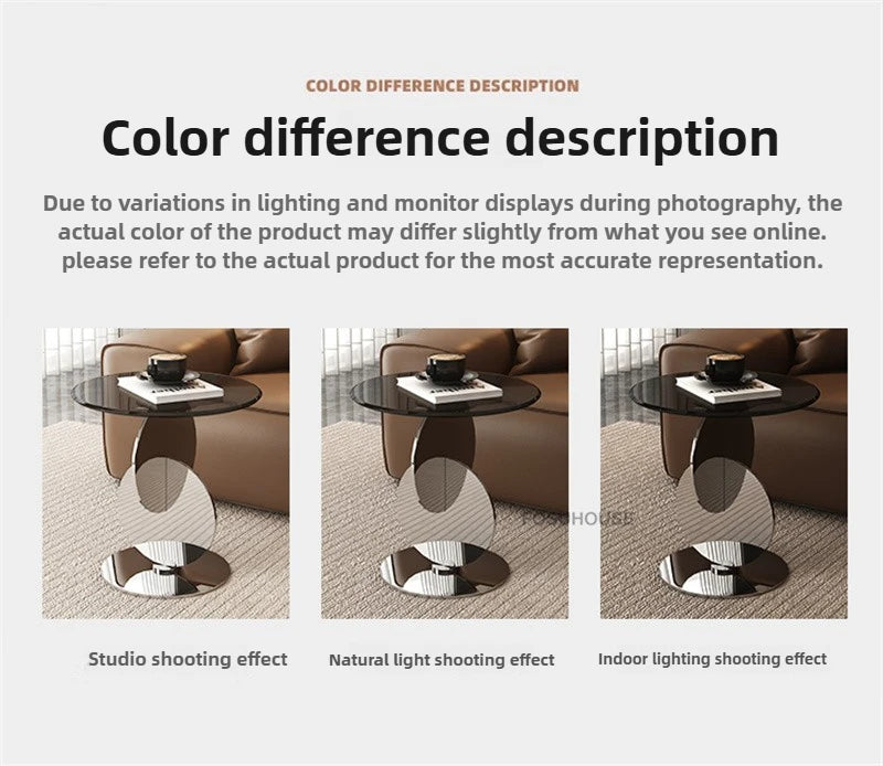 Nordic Light Luxury Coffee Tables Glass Side Table Designer Stainless Steel Corner Table Home Furniture Living Room Coffee Table