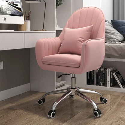 Executive Dormitory Lift Swivel Computer Chair Home Hotel Backrest Office Chairs Study Learning Bedroom Casual Makeup Chair