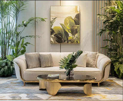 Modern Design Living Room Furniture Combination Leather Luxury Sofa Set