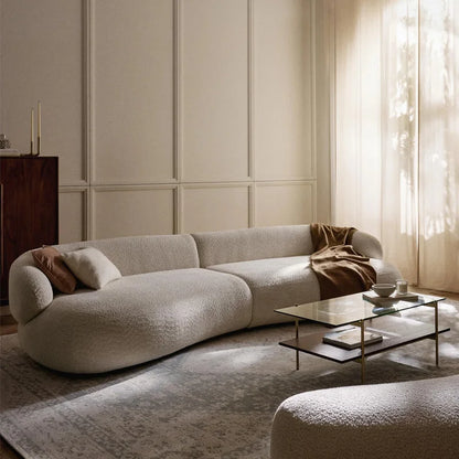 Designer Lounge Living Room Sofas Children Luxury Modern Nordic Sofas Canape Outdoor Curved Wood Divano Lounge Suite Furniture