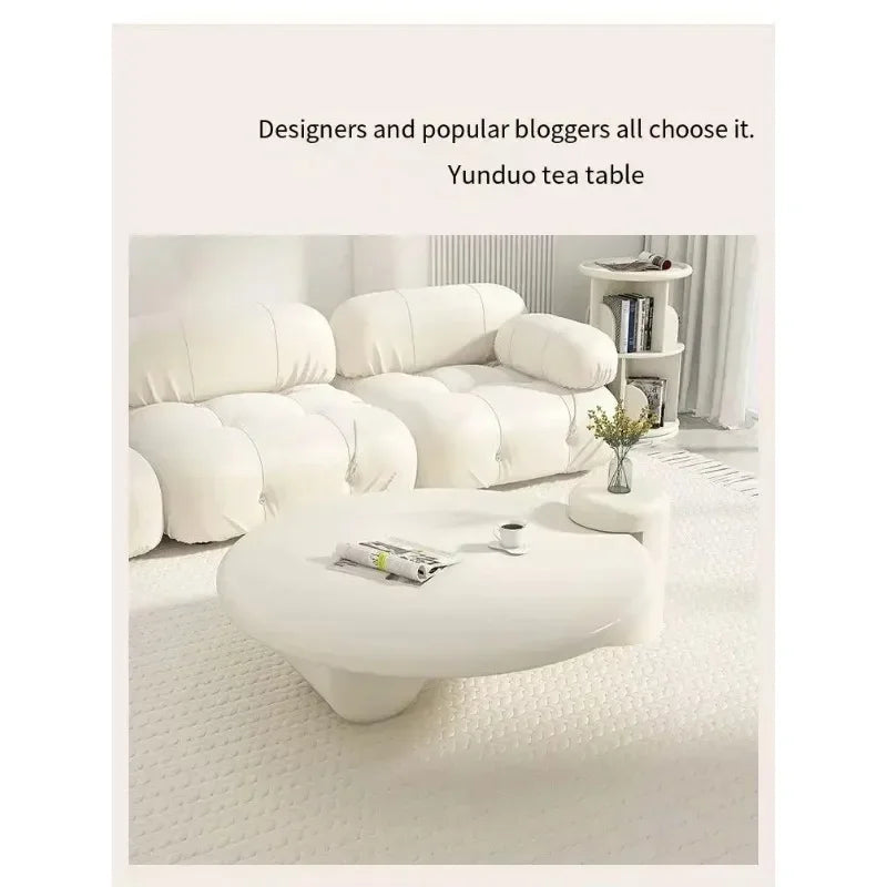 Lamps Modern Round Simple Table Nordic Smart Glamour Premium Design Coffee Tables Small White Cute Mesa De Centro Furniture