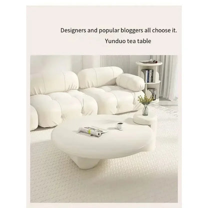Lamps Modern Round Simple Table Nordic Smart Glamour Premium Design Coffee Tables Small White Cute Mesa De Centro Furniture