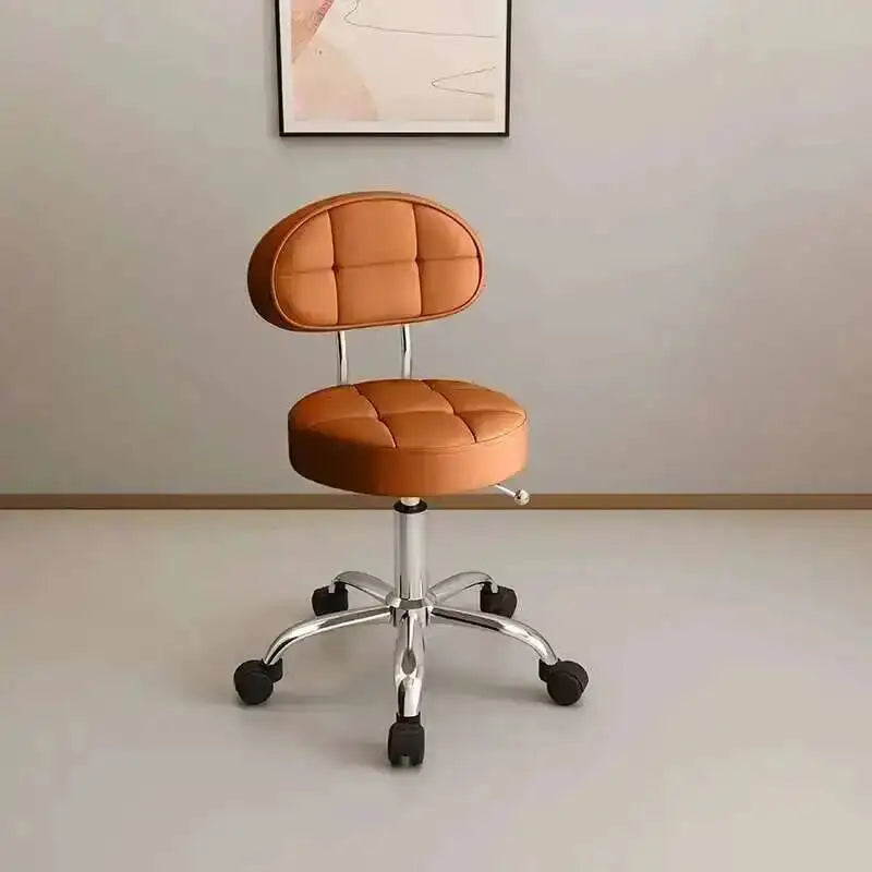 Big work stool hair cutting chair rotating lifting round stool pulley hair salon special beauty stool