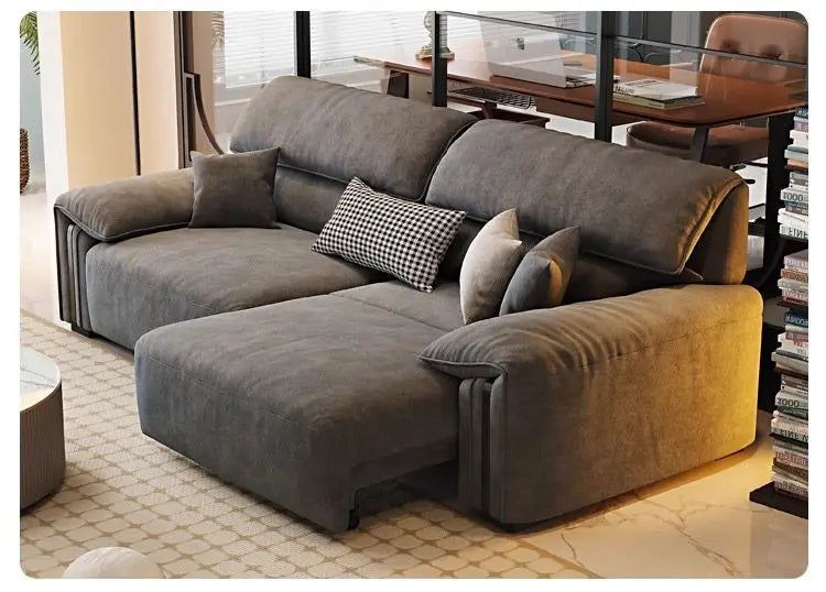 N67 Design Extendable Electric Recliner Sofa Living Room Lazy Lounges Electric Recliner Sofa Nordic Modern Divano Home Furniture