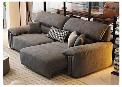 N67 Design Extendable Electric Recliner Sofa Living Room Lazy Lounges Electric Recliner Sofa Nordic Modern Divano Home Furniture