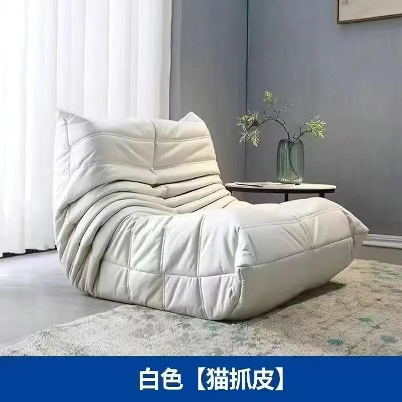 Single suede foam sofa armless floor sofa lazy sofa living room bedroom balcony lounge chair reading chair fireside chair