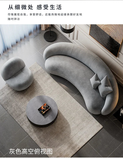 Elastic Luxury Living Room Sofa Modern Aesthetic Elegant Sectional Sofa Designer Replica Muebles Para El Hogar Nordic Furniture