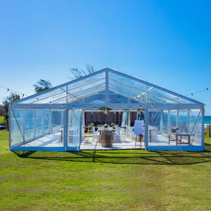 Luxury Transparent Marquee Tent Outdoor Wedding Event Canopy for Garden Party Hotel Banquet Aluminum Frame Tent Commercial Tent