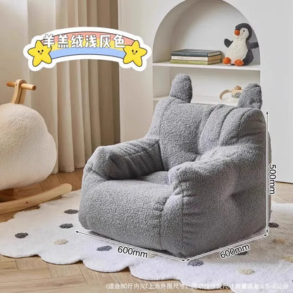 Single suede foam sofa armless floor sofa lazy sofa living room bedroom balcony lounge chair reading chair fireside chair