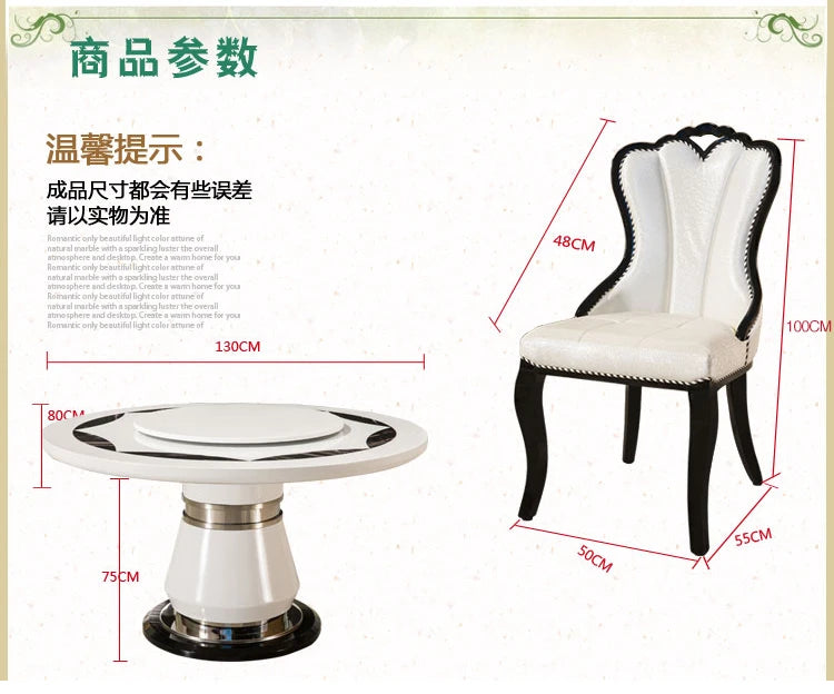 Side Round Dining Table Console Center Luxury Lounge Portable Dining Table Service Bistro Mesas De Jantar Living Room Furniture