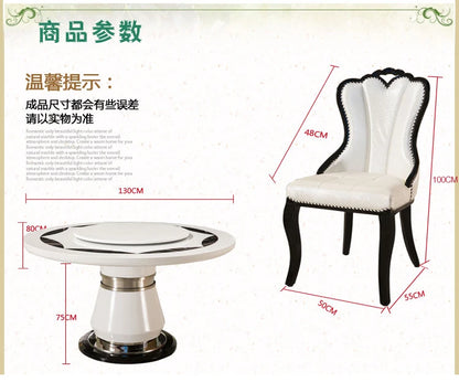 Side Round Dining Table Console Center Luxury Lounge Portable Dining Table Service Bistro Mesas De Jantar Living Room Furniture