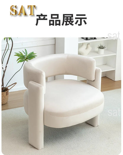#For Luxury cream style new Chinese office simple integration super soft negotiation guest sofa chair leisure single chair