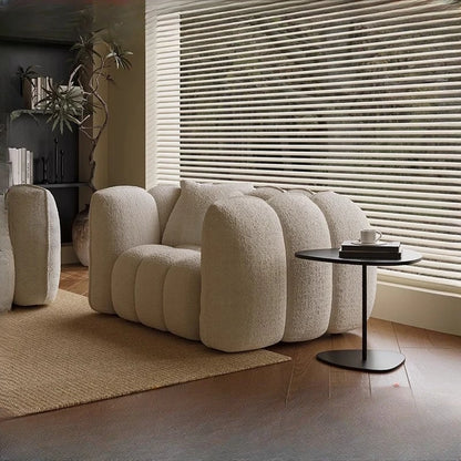 Medieval Cream Style Single Lazy Sofa Living Room Bedroom Pumpkin Leisure Sofa Chair Sofa Set Living Room Economic Vacuum Sofas