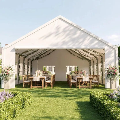 20x40 Party Tent Heavy Duty Outdoor Event Tent for Backyard White, Customized