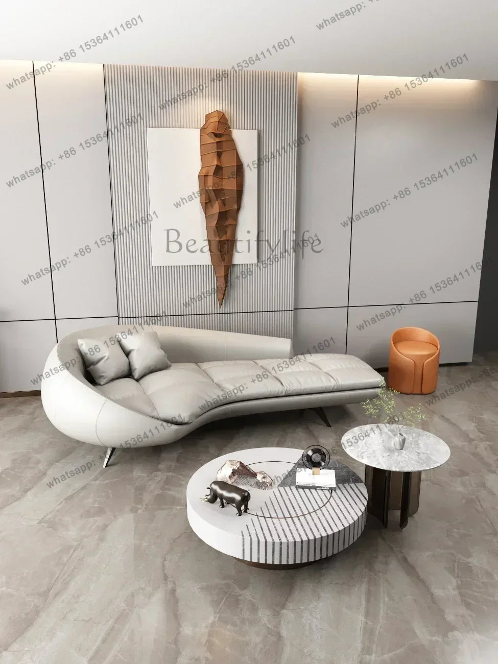 0 Chaise Longue Recliner Bedroom Living Room Light Luxury Single Fabric Leisure Lazy Sofa